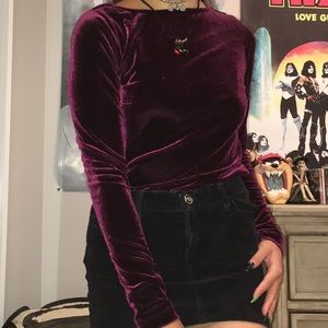 Red velvet long sleeve